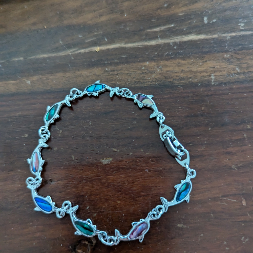 Colorful Fish Charm Bracelet